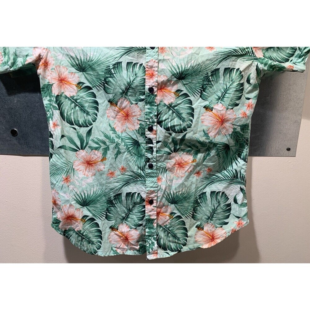 Hawaiian Hibiscus Beach Shirt Gentlemen’s Outfitters 100% Cotton Button Up M - Picture 10 of 14